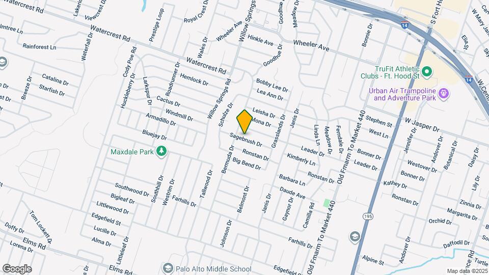 1801 Sagebrush Dr Map and Location Details