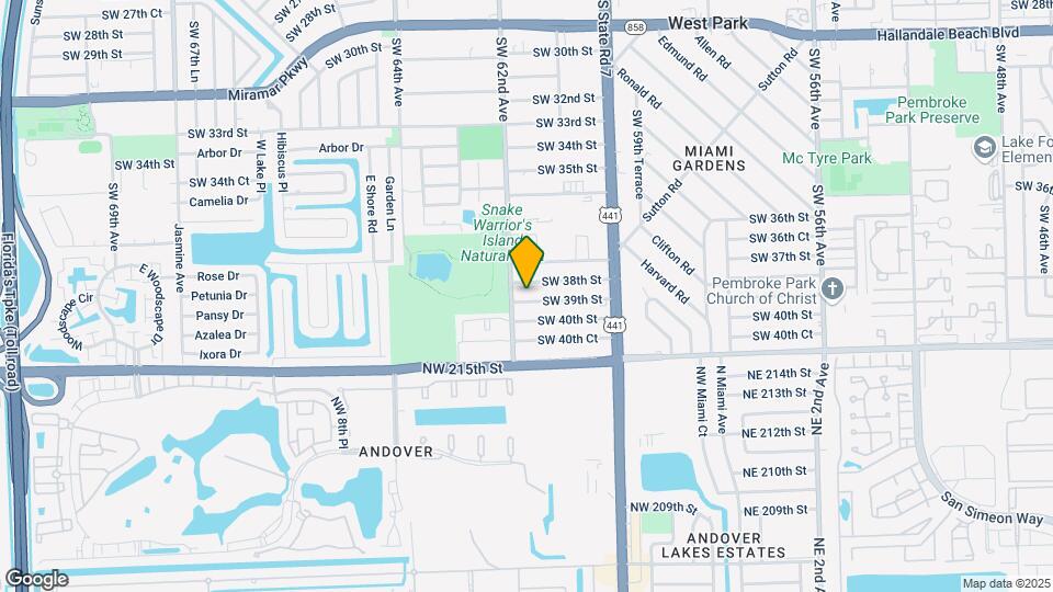 6131 SW 39th St-Unit -East Map and Location Details