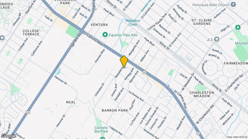 559 Matadero Ave Map and Location Details