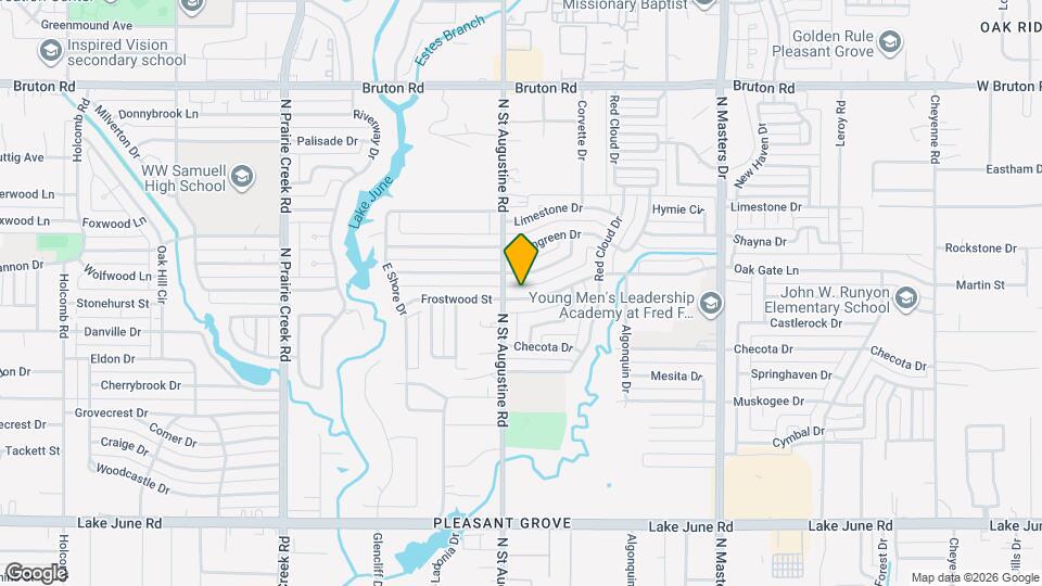 9615 Oak Gate Ln Mapa y Detalles de la Ubicación