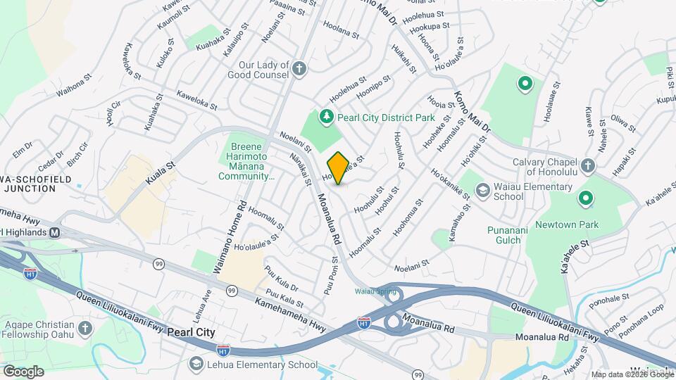 1133 Noelani St Map and Location Details