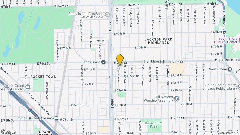 7123 S Cornell Ave, Unit 1 Mapa y Detalles de la Ubicación