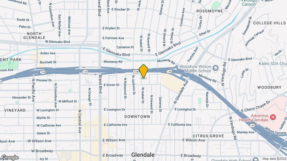 610 N Isabel St Map and Location Details