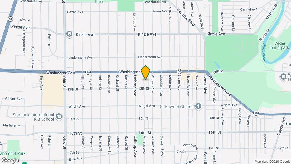 1235 Monroe Ave Map and Location Details