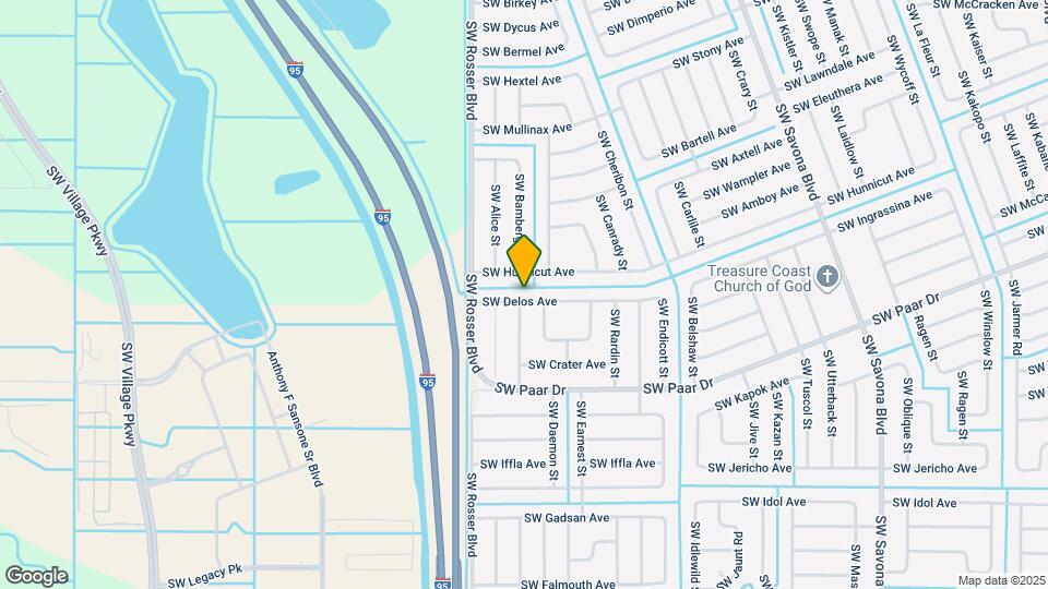 1621 SW Delos Ave Map and Location Details