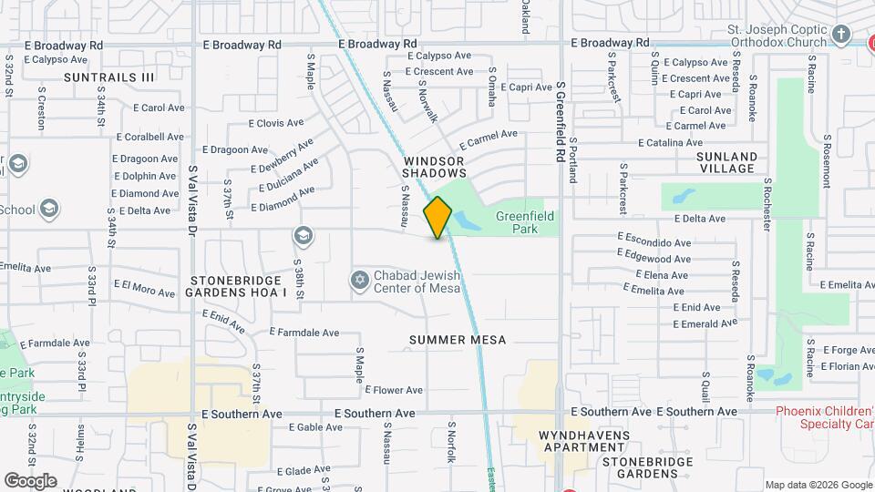 4121 E Pueblo Ave Map and Location Details