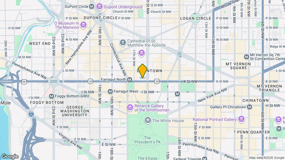 1601 K St NW, Unit SI FL2-ID1633287P Mapa y Detalles de la Ubicación