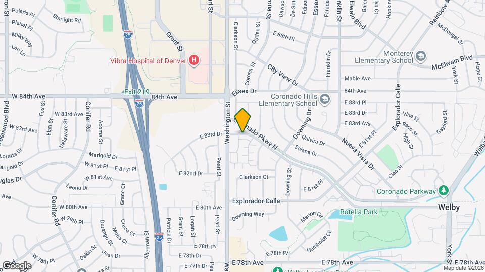 8218 Washington St Mapa y Detalles de la Ubicación