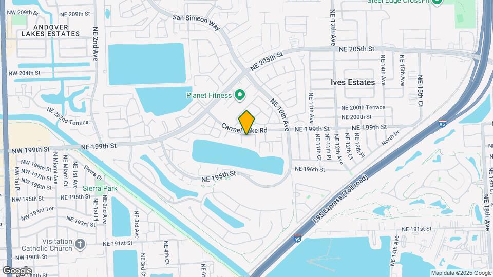 800 NE 199th St Map and Location Details