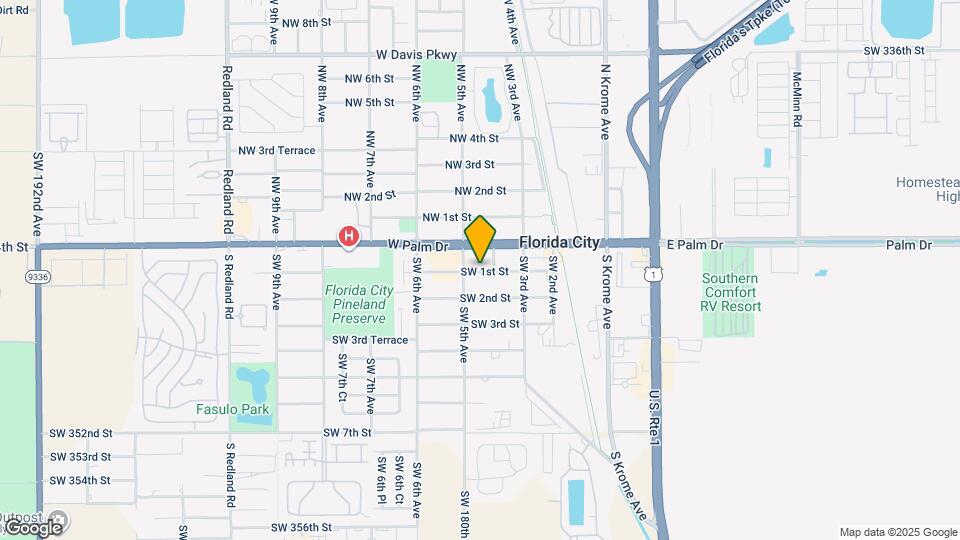 416 SW 1st St Map and Location Details