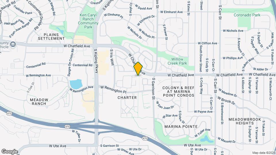 9390 W Chatfield Pl-Unit -204 Map and Location Details