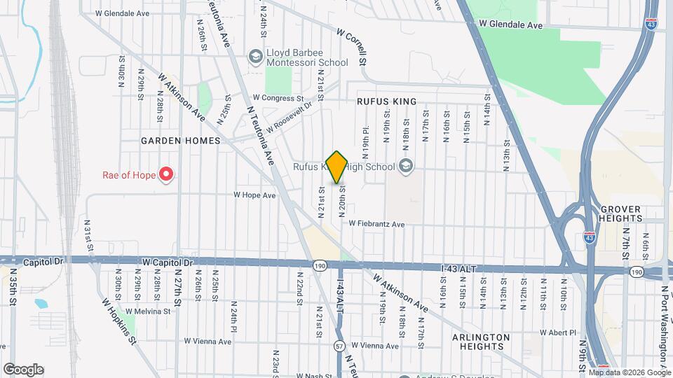 4159 N 20th St Mapa y Detalles de la Ubicación