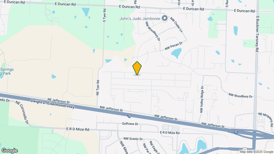1406 NW High View Dr Map and Location Details