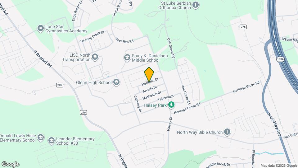 1004 Hartman Dr Map and Location Details