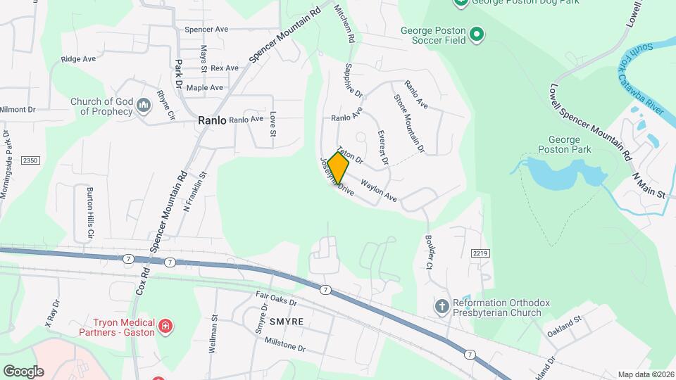 853 Joselynn Drive Map and Location Details