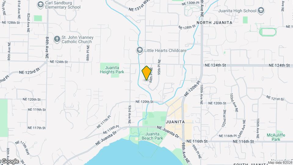 9416 NE 121st Pl Map and Location Details