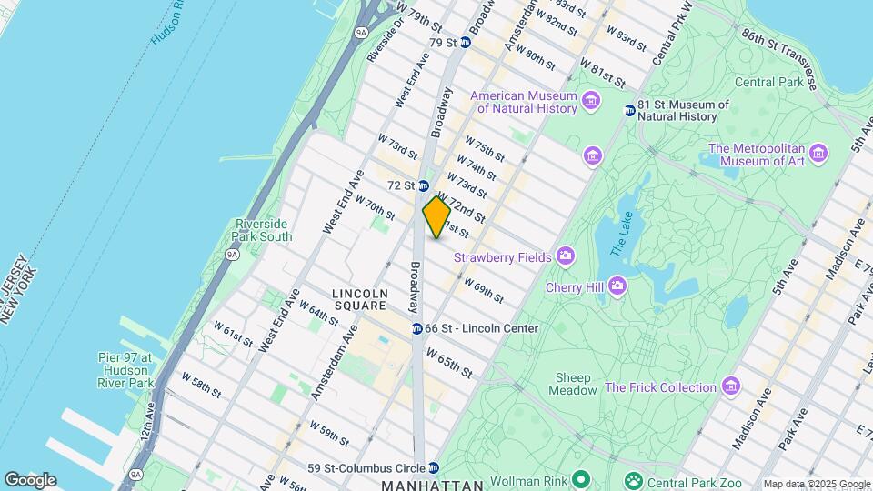 146 W 70th St Map and Location Details