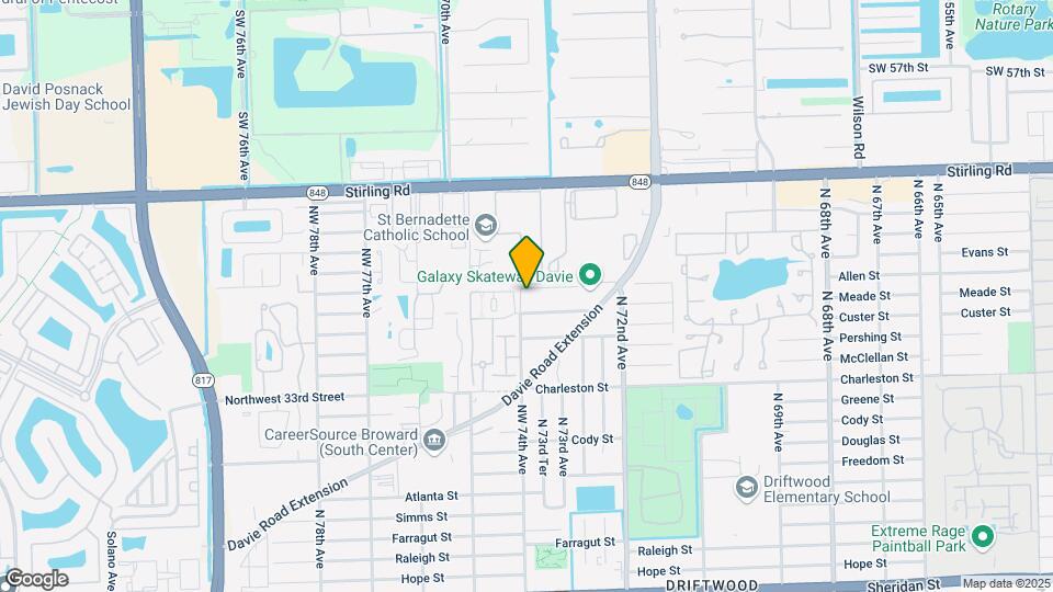 7390 NW 38th St Map and Location Details