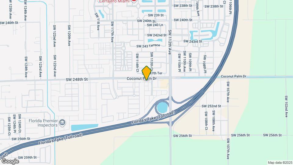 11352 SW 248th Terrace Map and Location Details