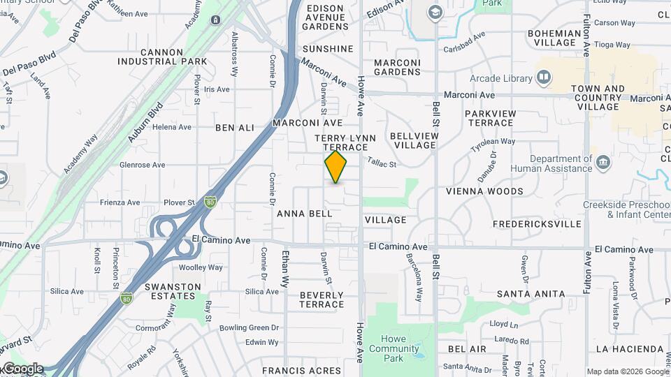 2630 Darwin St Mapa y Detalles de la Ubicación