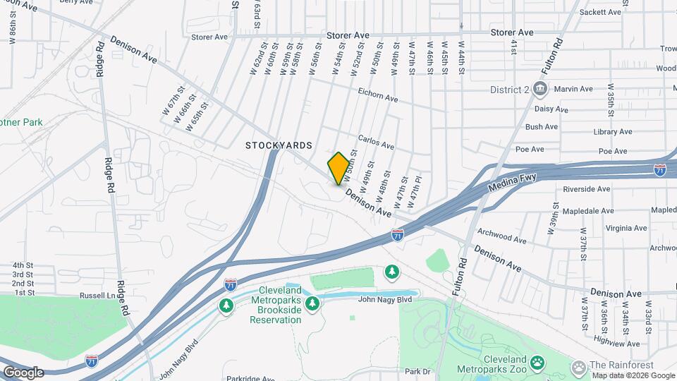 5001 Denison Ave Map and Location Details