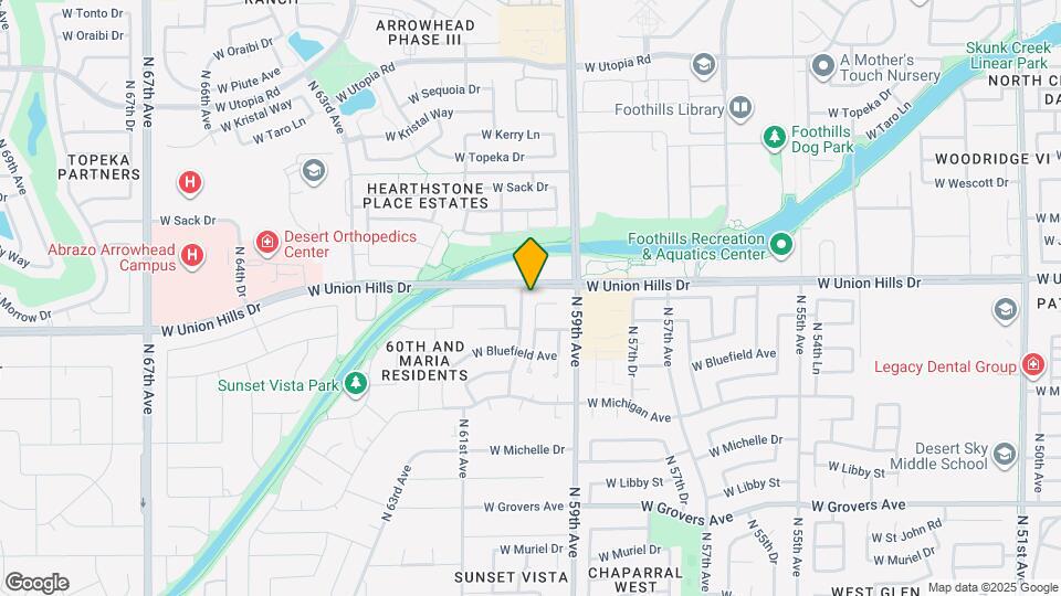 5976 W Audrey Ln Map and Location Details