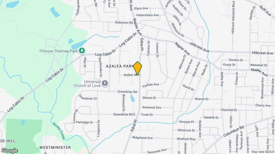 1207 Edna Pl Map and Location Details