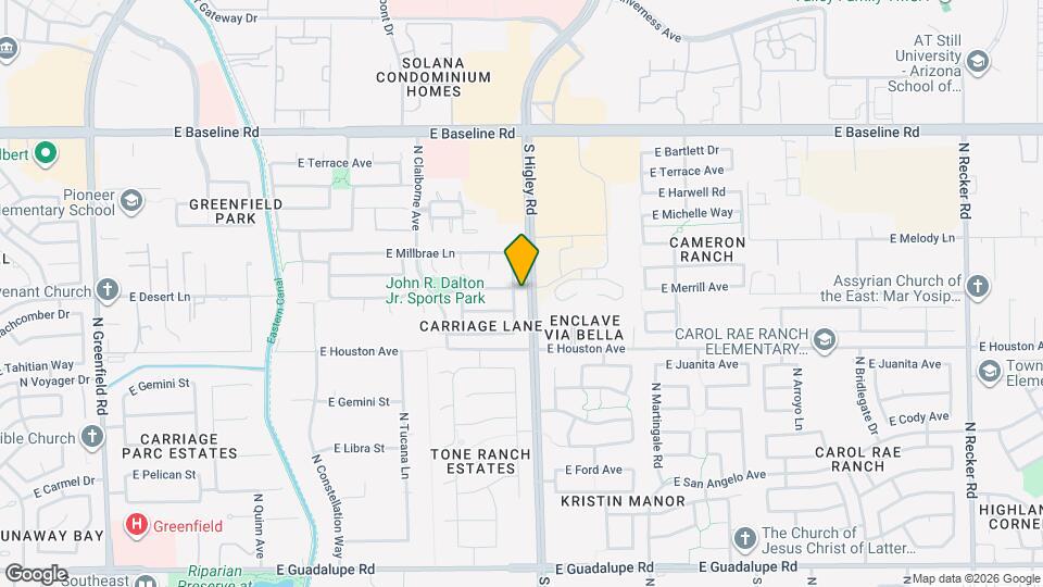 1303 N Balboa Dr Mapa y Detalles de la Ubicación