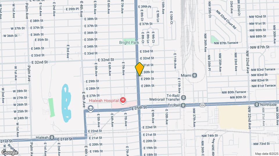 2905 E 8th Ave Map and Location Details