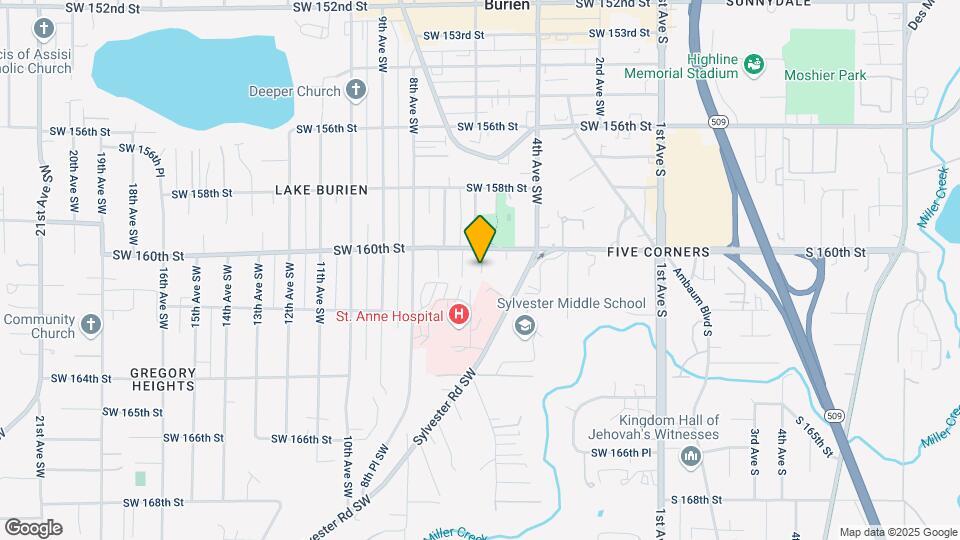523 SW 160th St Map and Location Details
