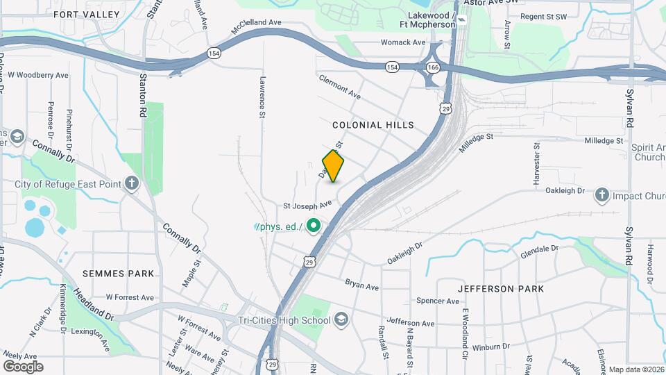 2319 Newnan St Map and Location Details