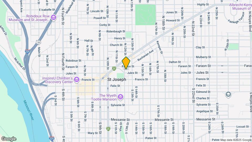 1205 Jules St Map and Location Details