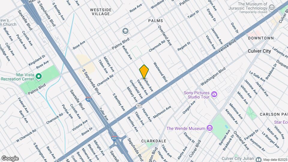 3713 Kelton Ave Map and Location Details