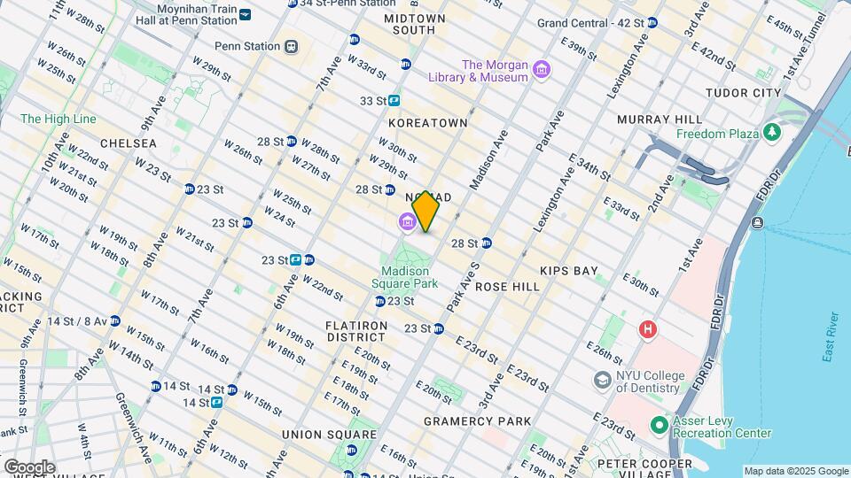 15 E 26th St Map and Location Details