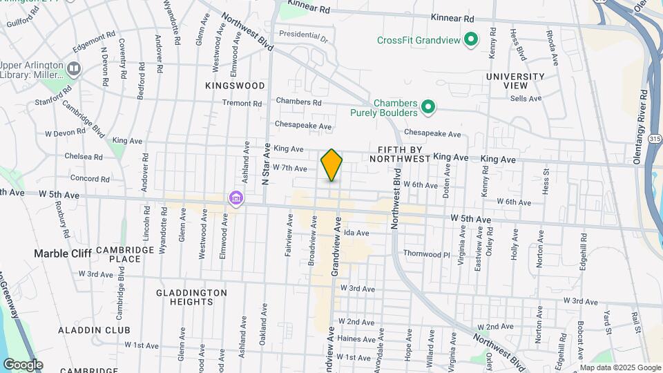 1430 W 6th Ave Map and Location Details