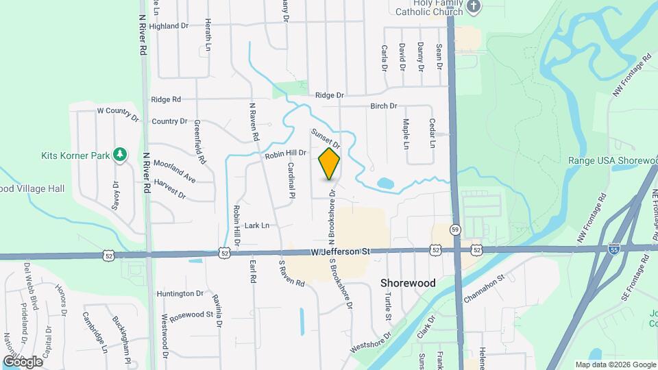 305 N Brookshore Dr Map and Location Details