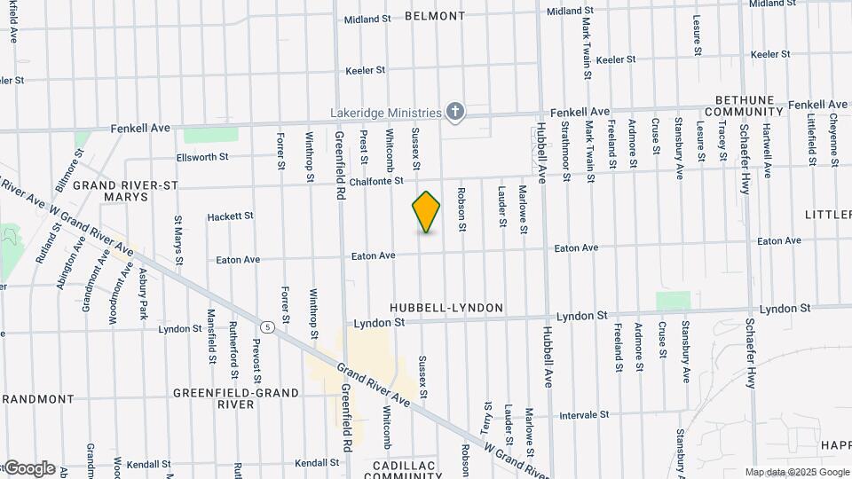 14828 Sussex St Map and Location Details