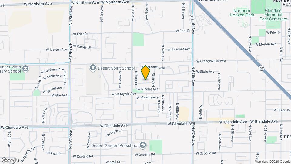 6954 W Northview Ave Map and Location Details