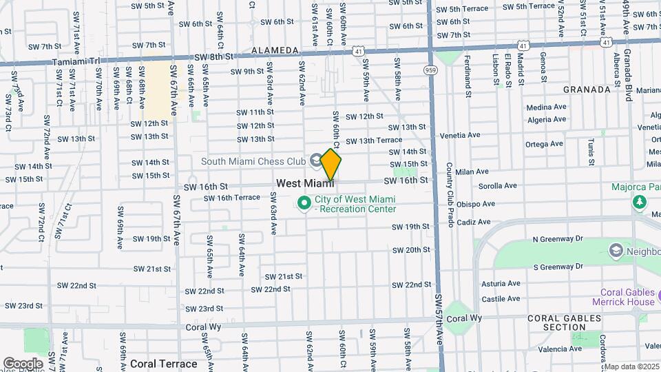 6080 SW 16th St Map and Location Details