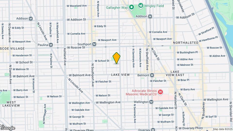 1214 W Melrose St Map and Location Details