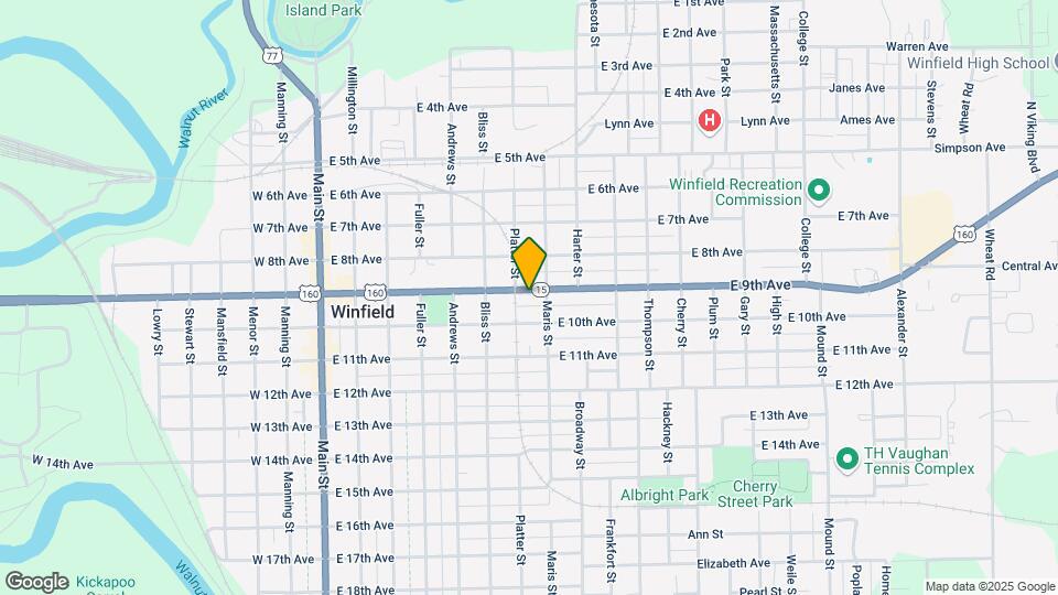 709 E 9th Ave Map and Location Details