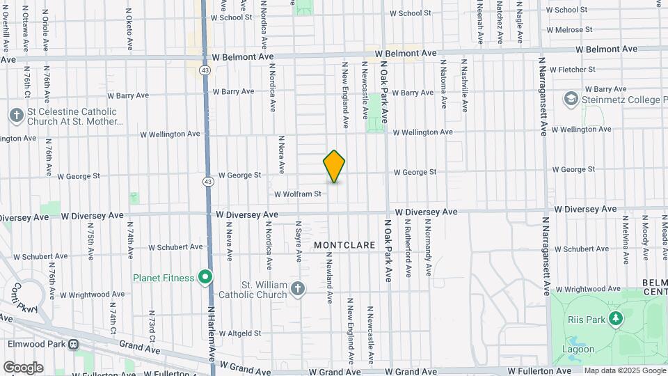 2839 N Newland Ave Map and Location Details