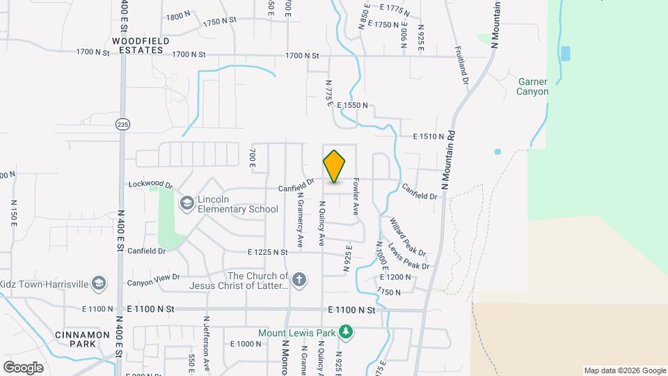 918 E 1375 N Map and Location Details