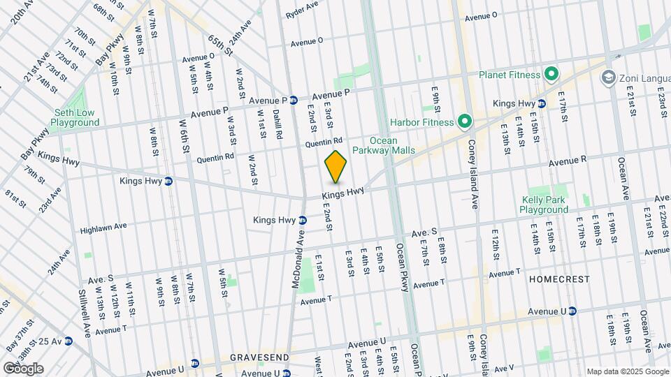 521 Kings Hwy, Unit 2F Map and Location Details