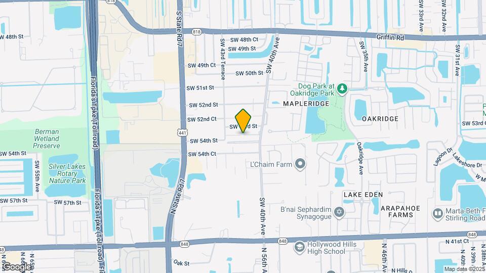 5347 SW 40th Ave Map and Location Details