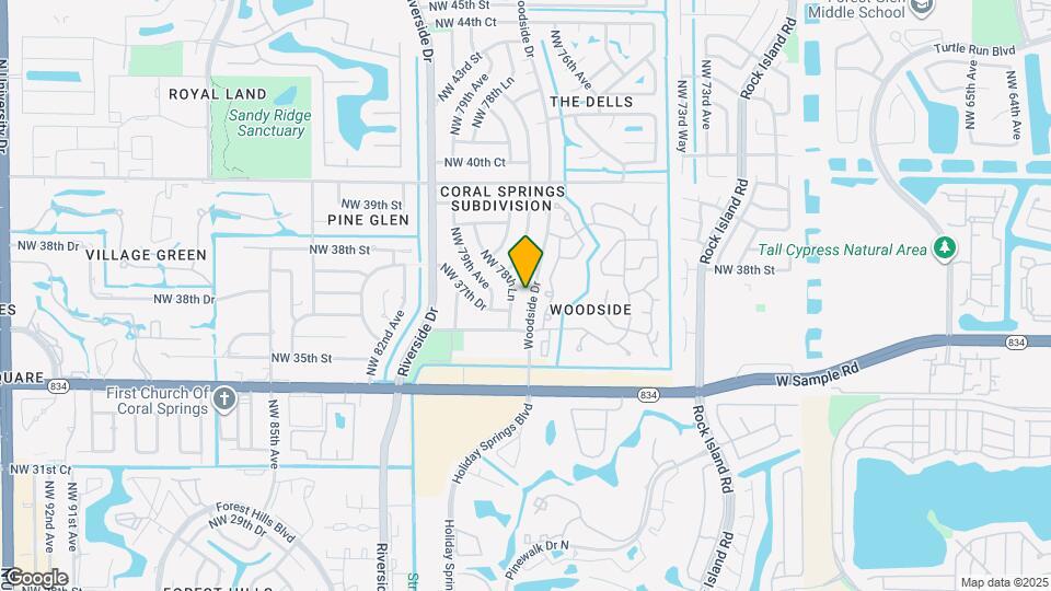 3690 Woodside Dr Map and Location Details