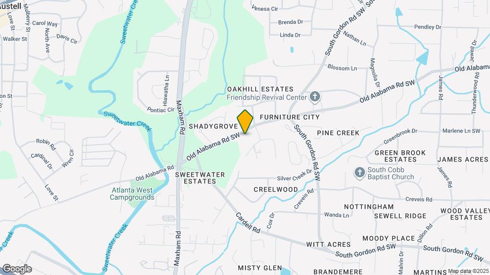 2071 Old Alabama Rd SW Map and Location Details