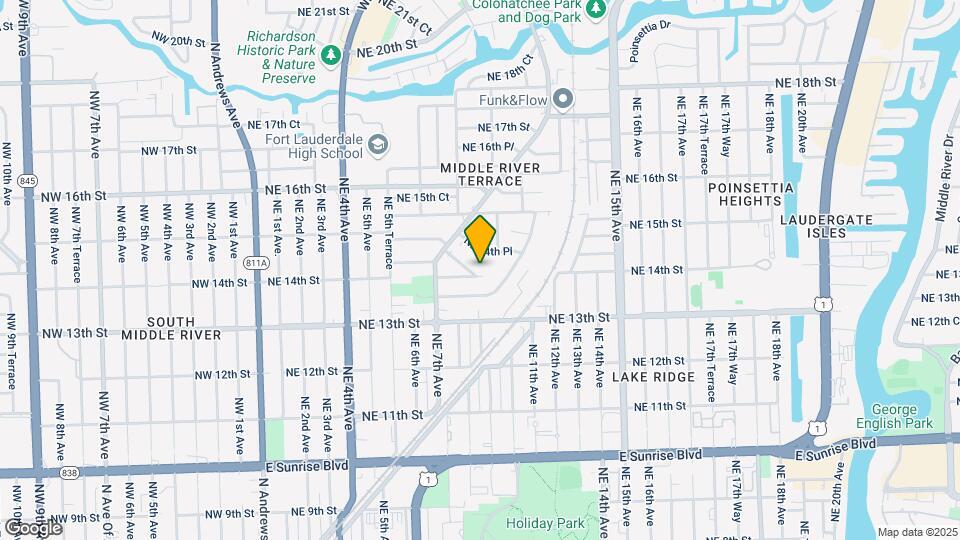 843 NE 14th Ct Mapa y Detalles de la Ubicación