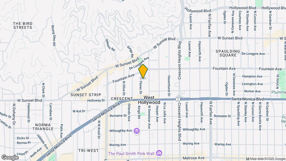 1240 N Flores St Map and Location Details