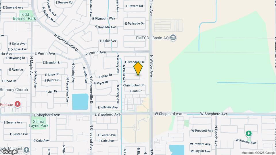 2898 E Pryor Dr Map and Location Details